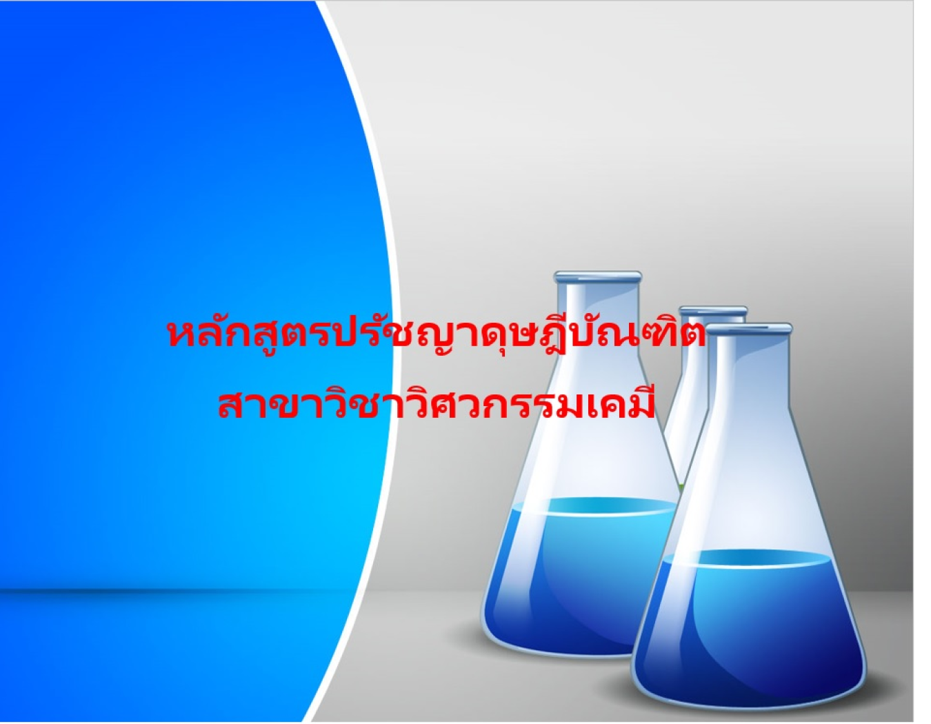 สาขาวิศวกรรมเคมี ระดับบัณฑิตศึกษา (ปริญญาเอก)