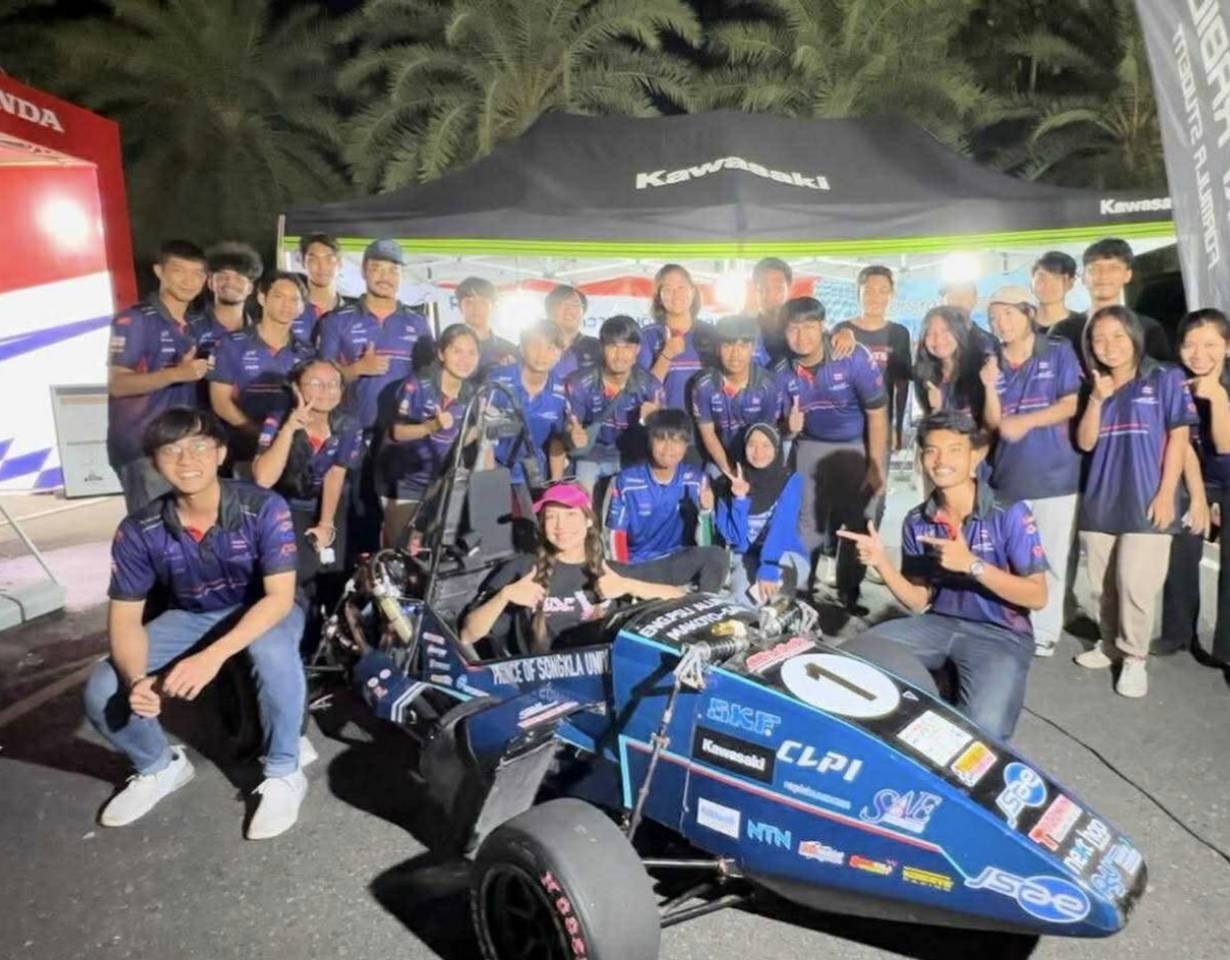 Lookprabida Team มหาวิทยาลัยสงขลานครินทร์ ร่วมแสดงผลงานรถ Formula Student ในงาน PT Songkhla Grandprix 2025